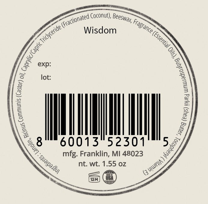 Wisdom - Bright and Woodsy Dry Oil (Beard Balm)